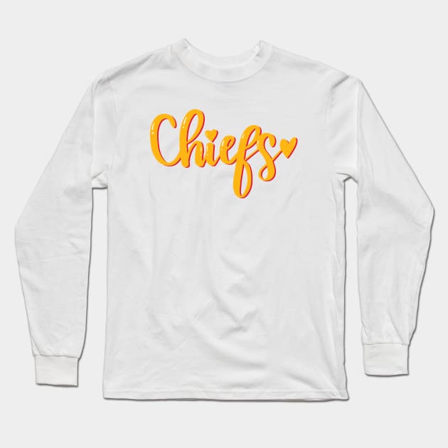 Chiefs Long Sleeve T-Shirt by Pink Anchor Digital